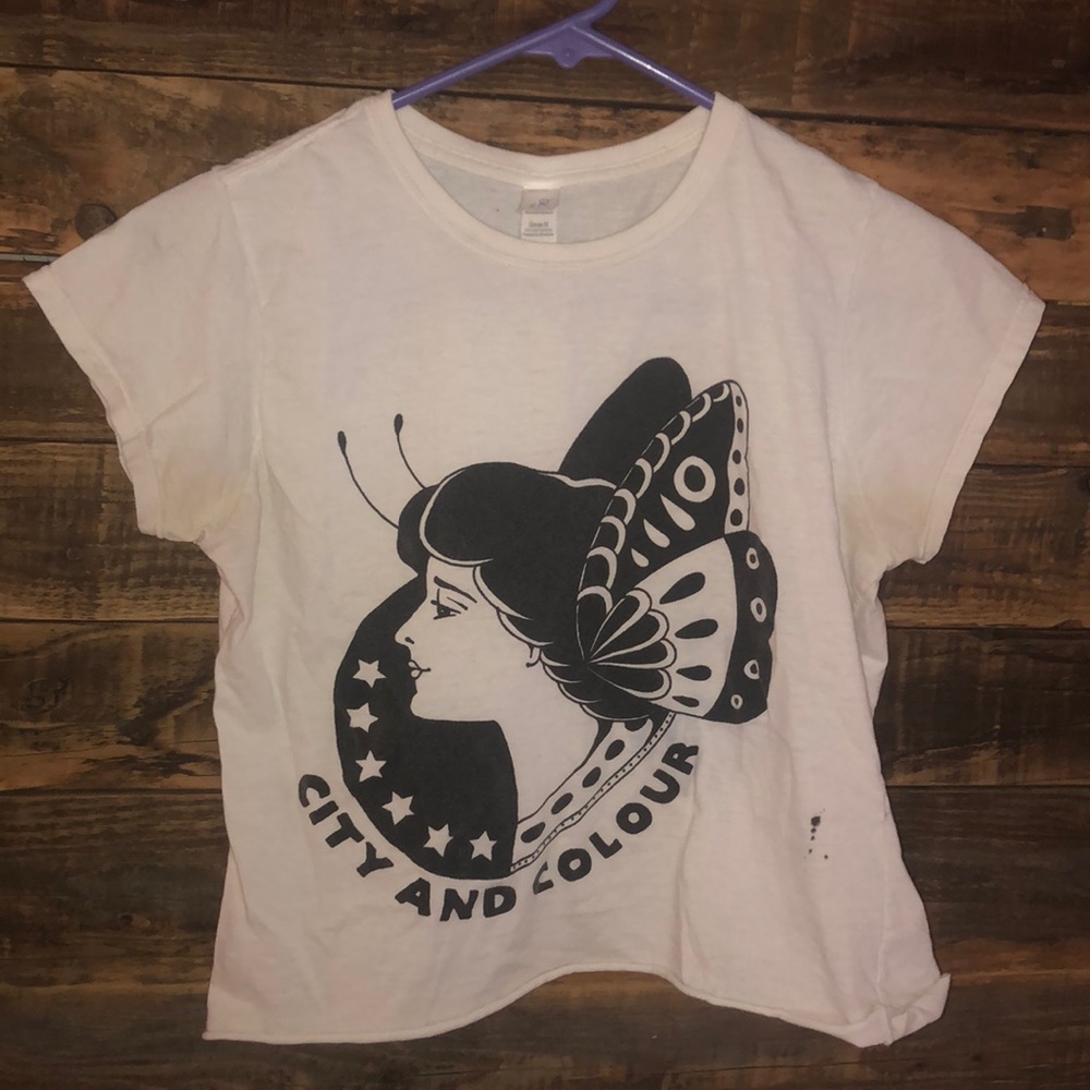 White Crop Top Size M
